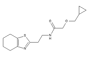 2-(cyclopropylmethoxy)-N-[2-(4,5,6,7-tetrahydro-1,3-benzothiazol-2-yl)ethyl]acetamide