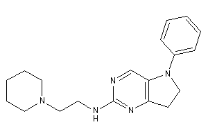 (5-phenyl-6,7-dihydropyrrolo[3,2-d]pyrimidin-2-yl)-(2-piperidinoethyl)amine