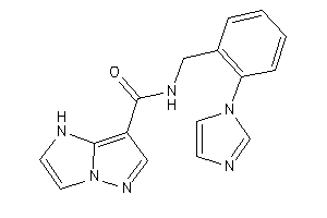 Image of N-(2-imidazol-1-ylbenzyl)-1H-pyrazolo[1,5-a]imidazole-7-carboxamide