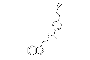 N-[2-(benzimidazol-1-yl)ethyl]-4-(cyclopropylmethoxy)benzamide