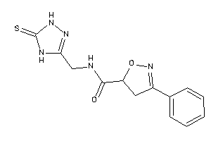 3-phenyl-N-[(5-thioxo-1,4-dihydro-1,2,4-triazol-3-yl)methyl]-2-isoxazoline-5-carboxamide