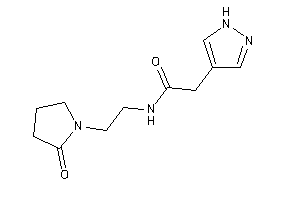 N-[2-(2-ketopyrrolidino)ethyl]-2-(1H-pyrazol-4-yl)acetamide