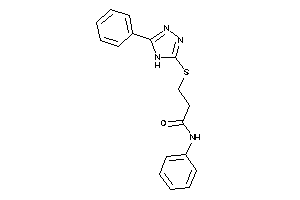 N-phenyl-3-[(5-phenyl-4H-1,2,4-triazol-3-yl)thio]propionamide