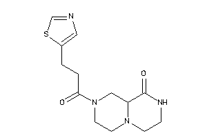 8-(3-thiazol-5-ylpropanoyl)-3,4,6,7,9,9a-hexahydro-2H-pyrazino[1,2-a]pyrazin-1-one