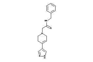 N-benzyl-2-[4-(1H-pyrazol-4-yl)-3,6-dihydro-2H-pyridin-1-yl]acetamide