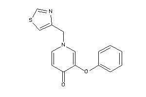 3-phenoxy-1-(thiazol-4-ylmethyl)-4-pyridone