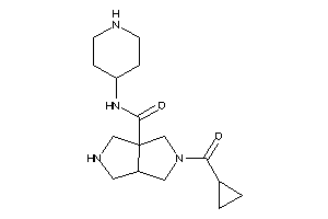 2-(cyclopropanecarbonyl)-N-(4-piperidyl)-1,3,3a,4,5,6-hexahydropyrrolo[3,4-c]pyrrole-6a-carboxamide