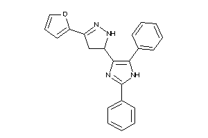 4-[5-(2-furyl)-2-pyrazolin-3-yl]-2,5-diphenyl-1H-imidazole