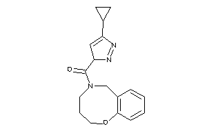 Image of (5-cyclopropyl-3H-pyrazol-3-yl)-(2,3,4,6-tetrahydro-1,5-benzoxazocin-5-yl)methanone