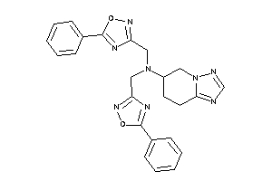 Bis[(5-phenyl-1,2,4-oxadiazol-3-yl)methyl]-(5,6,7,8-tetrahydro-[1,2,4]triazolo[1,5-a]pyridin-6-yl)amine