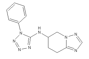 (1-phenyltetrazol-5-yl)-(5,6,7,8-tetrahydro-[1,2,4]triazolo[1,5-a]pyridin-6-yl)amine