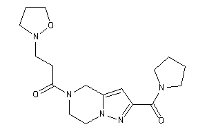 Image of 3-isoxazolidin-2-yl-1-[2-(pyrrolidine-1-carbonyl)-6,7-dihydro-4H-pyrazolo[1,5-a]pyrazin-5-yl]propan-1-one