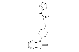 3-[4-(2-ketoindolin-1-yl)piperidino]-N-thiazol-2-yl-propionamide