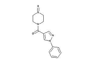 (1-keto-1,4-thiazinan-4-yl)-(1-phenylpyrazol-4-yl)methanone