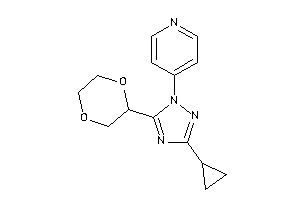 4-[3-cyclopropyl-5-(1,4-dioxan-2-yl)-1,2,4-triazol-1-yl]pyridine