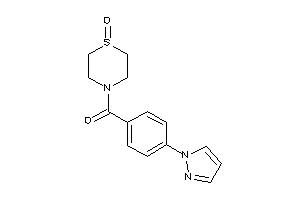 (1-keto-1,4-thiazinan-4-yl)-(4-pyrazol-1-ylphenyl)methanone