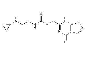 N-[2-(cyclopropylamino)ethyl]-3-(4-keto-1H-thieno[2,3-d]pyrimidin-2-yl)propionamide