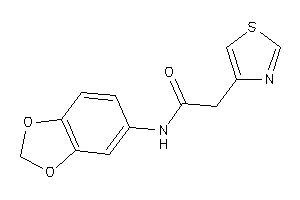 N-(1,3-benzodioxol-5-yl)-2-thiazol-4-yl-acetamide