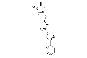 3-phenyl-N-[2-(5-thioxo-1,4-dihydro-1,2,4-triazol-3-yl)ethyl]-2-isoxazoline-5-carboxamide