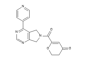 6-[4-(4-pyridyl)-5,7-dihydropyrrolo[3,4-d]pyrimidine-6-carbonyl]-2,3-dihydropyran-4-one