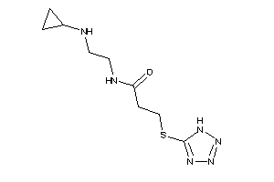 N-[2-(cyclopropylamino)ethyl]-3-(1H-tetrazol-5-ylthio)propionamide