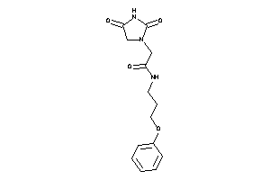 2-(2,4-diketoimidazolidin-1-yl)-N-(3-phenoxypropyl)acetamide
