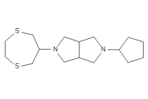 Image of 2-cyclopentyl-5-(1,4-dithiepan-6-yl)-1,3,3a,4,6,6a-hexahydropyrrolo[3,4-c]pyrrole