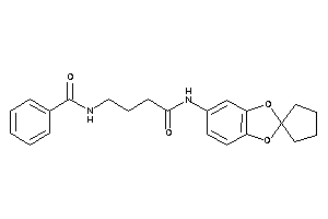 N-[4-keto-4-(spiro[1,3-benzodioxole-2,1'-cyclopentane]-5-ylamino)butyl]benzamide