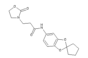 3-(2-ketooxazolidin-3-yl)-N-spiro[1,3-benzodioxole-2,1'-cyclopentane]-5-yl-propionamide