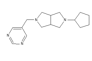 2-cyclopentyl-5-(5-pyrimidylmethyl)-1,3,3a,4,6,6a-hexahydropyrrolo[3,4-c]pyrrole