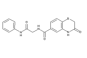 N-(2-anilino-2-keto-ethyl)-3-keto-4H-1,4-benzothiazine-6-carboxamide