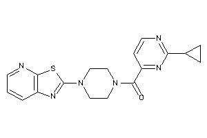 (2-cyclopropylpyrimidin-4-yl)-(4-thiazolo[5,4-b]pyridin-2-ylpiperazino)methanone