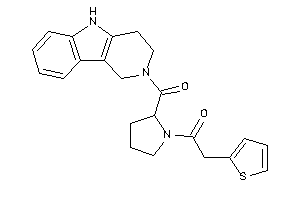 1-[2-(1,3,4,5-tetrahydropyrido[4,3-b]indole-2-carbonyl)pyrrolidino]-2-(2-thienyl)ethanone