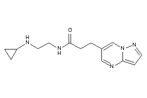 N-[2-(cyclopropylamino)ethyl]-3-pyrazolo[1,5-a]pyrimidin-6-yl-propionamide