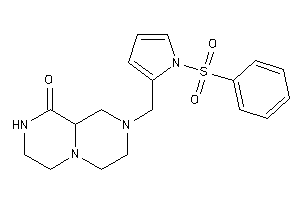 2-[(1-besylpyrrol-2-yl)methyl]-3,4,6,7,8,9a-hexahydro-1H-pyrazino[1,2-a]pyrazin-9-one