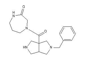 4-(5-benzyl-1,2,3,3a,4,6-hexahydropyrrolo[3,4-c]pyrrole-6a-carbonyl)-1,4-diazepan-2-one