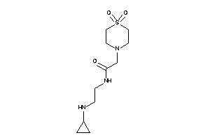 N-[2-(cyclopropylamino)ethyl]-2-(1,1-diketo-1,4-thiazinan-4-yl)acetamide