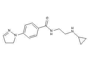 N-[2-(cyclopropylamino)ethyl]-4-(2-pyrazolin-1-yl)benzamide