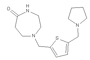 1-[[5-(pyrrolidinomethyl)-2-thienyl]methyl]-1,4-diazepan-5-one