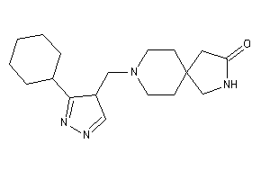 8-[(3-cyclohexyl-4H-pyrazol-4-yl)methyl]-3,8-diazaspiro[4.5]decan-2-one