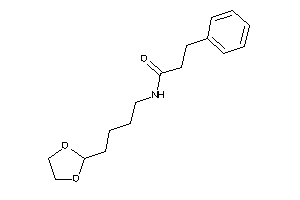 N-[4-(1,3-dioxolan-2-yl)butyl]-3-phenyl-propionamide