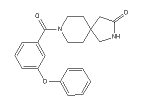 8-(3-phenoxybenzoyl)-3,8-diazaspiro[4.5]decan-2-one