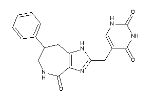 Image of 5-[(4-keto-7-phenyl-5,6,7,8-tetrahydro-1H-imidazo[4,5-c]azepin-2-yl)methyl]uracil