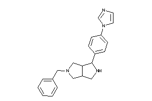 5-benzyl-3-(4-imidazol-1-ylphenyl)-2,3,3a,4,6,6a-hexahydro-1H-pyrrolo[3,4-c]pyrrole