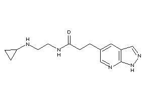 Image of N-[2-(cyclopropylamino)ethyl]-3-(1H-pyrazolo[3,4-b]pyridin-5-yl)propionamide