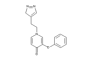 3-phenoxy-1-[2-(3H-pyrazol-4-yl)ethyl]-4-pyridone