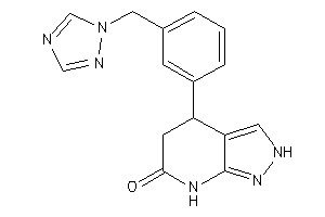 4-[3-(1,2,4-triazol-1-ylmethyl)phenyl]-2,4,5,7-tetrahydropyrazolo[3,4-b]pyridin-6-one