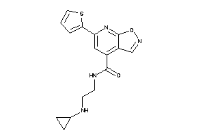 N-[2-(cyclopropylamino)ethyl]-6-(2-thienyl)isoxazolo[5,4-b]pyridine-4-carboxamide