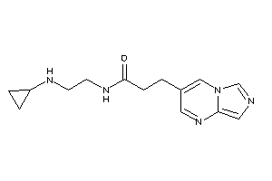 Image of N-[2-(cyclopropylamino)ethyl]-3-imidazo[1,5-a]pyrimidin-3-yl-propionamide