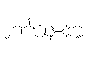 5-[2-(2H-benzimidazol-2-yl)-3a,4,6,7-tetrahydro-1H-pyrazolo[1,5-a]pyrazine-5-carbonyl]-1H-pyrazin-2-one